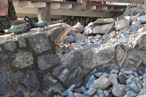 Retaining Wall Demolition in Pottstown