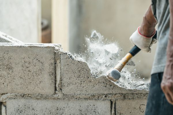 Block Wall Demolition in Pottstown